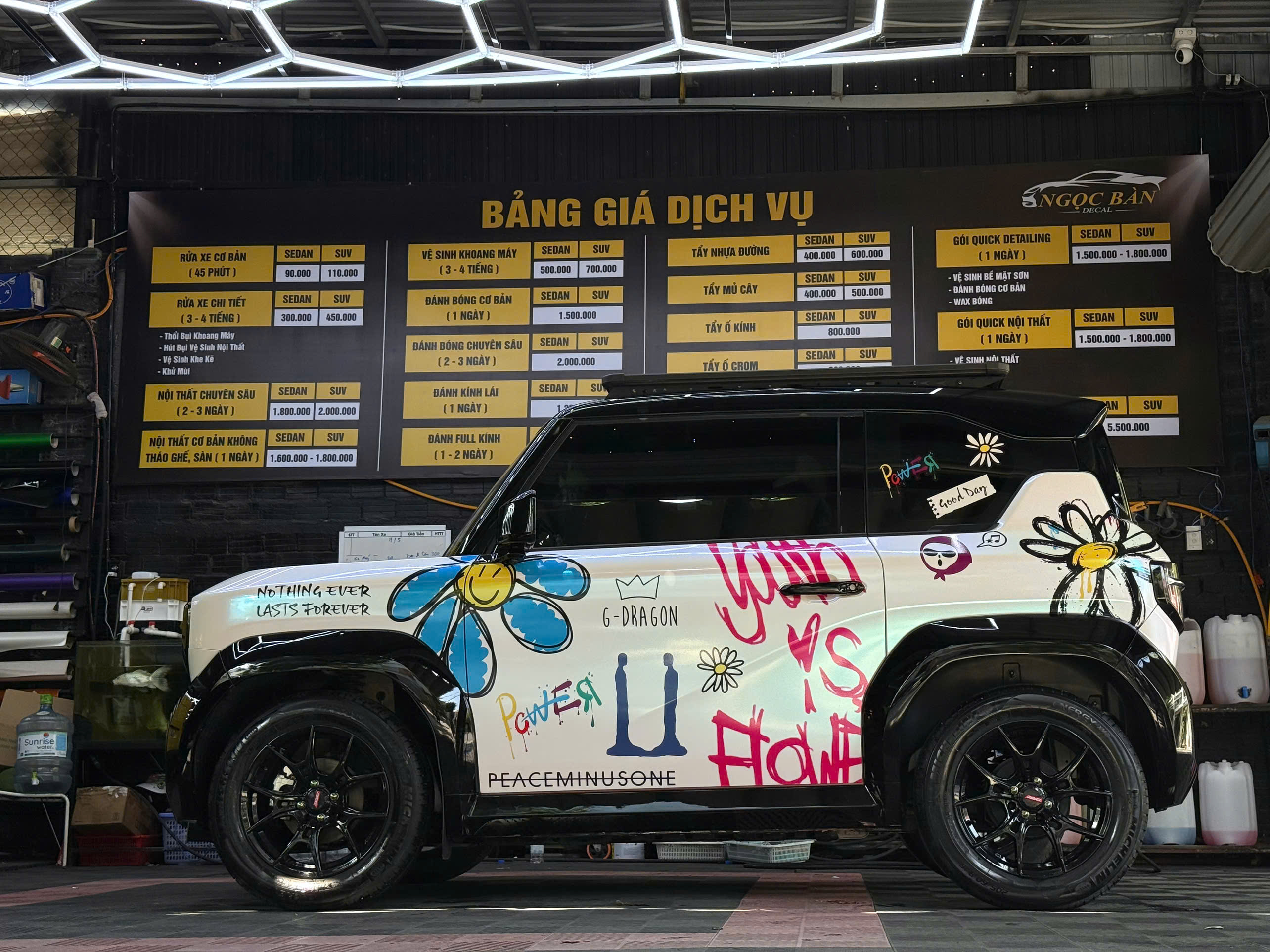Vinfast VF3 wrap đổi màu - Tem thể thao thế hệ mới 
