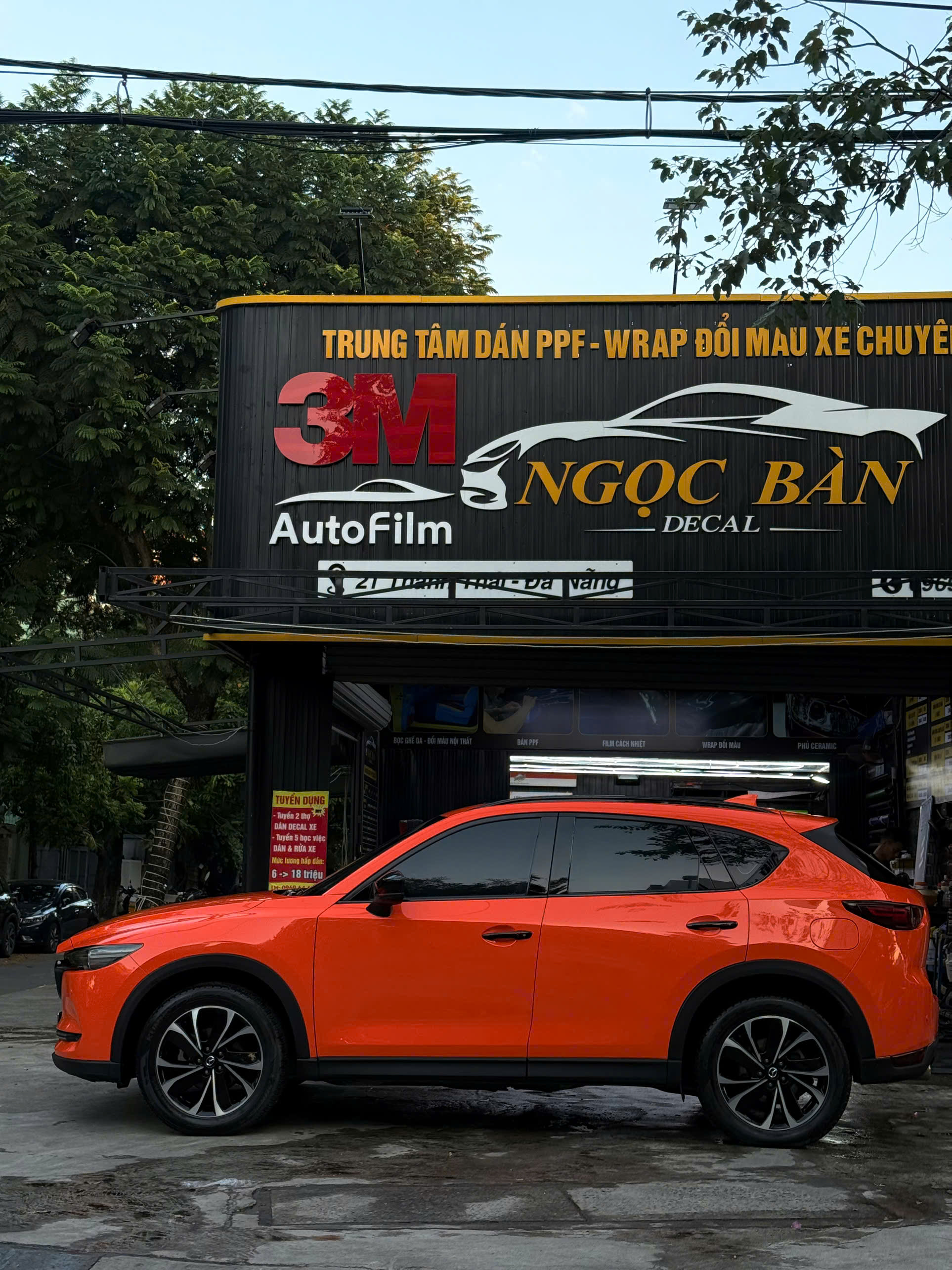 MADDA CX5 - THAY ĐỔI DIỆN MẠO MỚI / wrapping decal Teckwrap Orange 